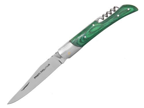 Nůž Pradel Evolution 7408 zelený, vývrtka